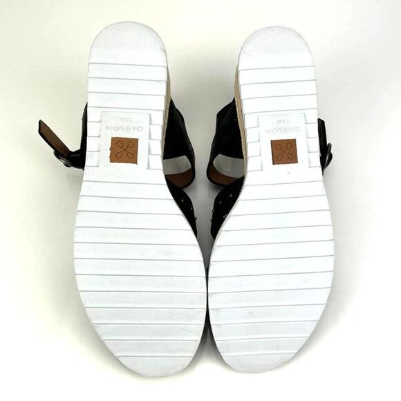 New Caslon Women Shoes Slides Black Leather Sandal Shoes Carmella-Lea US 10 - Picture 10 of 12